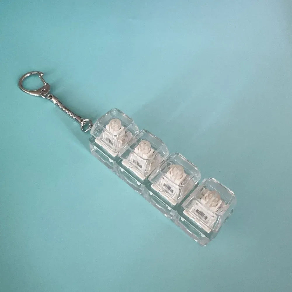 Clikie - Mini Tangentbord Nyckelring med LED