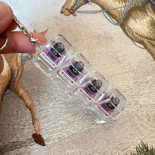 Clikie - Mini Tangentbord Nyckelring med LED